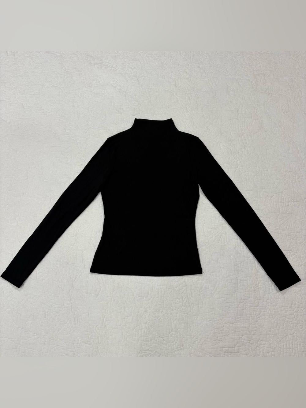 Z Supply Women’s Long Sleeve Top Size Small Black Mock Neck Shirt